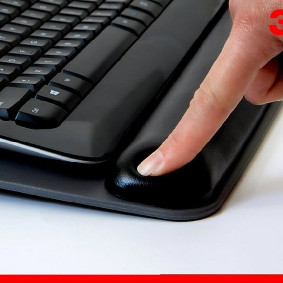 3M Gel Wrist Rest for Keyboard WR420LE - Keyboard Platform with Wrist Pillow - Picture 3 of 4